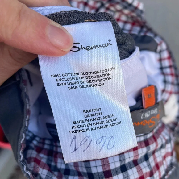 Ben Sherman Grey Bermuda Shorts, size 14 - Picture 4 of 6